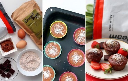 Fitness Rezept: Weiche-Protein-Schoko Muffins mit Kokos